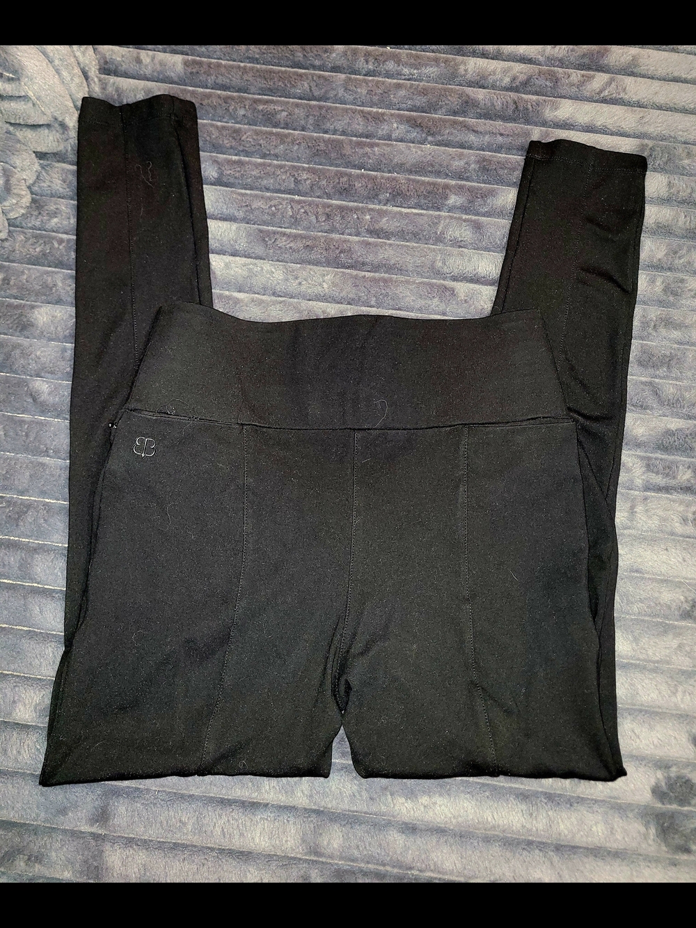 Betabrand Black High-Waist Leggings